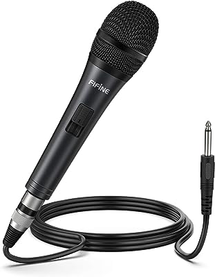 Microphone de karaoké à son dynamique cinq technologies microphone filaire  portable avec interrupteur - DIAYTAR SÉNÉGAL