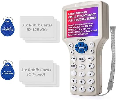 Copieur de lecteur de carte rfid rubik pour duplicateur ic-type-a id-125khz  125khz-hid 13.56mhz compatible avec mifair - DIAYTAR SÉNÉGAL