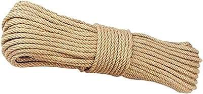 Corde de jute primevi de 20 mètres ficelle de toile naturelle de 4 mm chanvre pour l'emballage. DIAYTAR SENEGAL, la référence du shopping à petits prix en ligne ! Parcourez notre sélection impressionnante de produits discount, allant de l'ameublement à l'électroménager, de la mode aux gadgets. Ne sacrifiez pas votre budget pour vous faire plaisir, choisissez notre boutique en ligne pour des économies garanties sur les articles de qualité.
