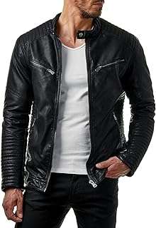 Hashope mb 01veste en cuir pu pour hommes. Lancez-vous dans une aventure shopping sans fin avec DIAYTAR SENEGAL  ! Notre boutique en ligne générale vous propose une multitude de produits discount, allant de l'électroménager de pointe à la mode la plus en vogue. Faites de bonnes affaires et profitez d'une qualité supérieure à des prix défiant toute concurrence.