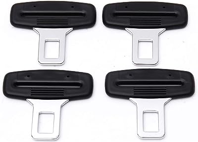 4 pièces pinces de ceinture de sécurité de voiture en métal langue