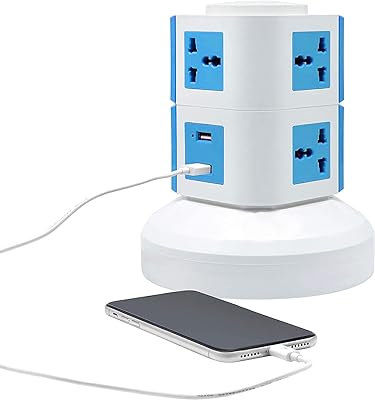 Extension tour multiprise verticale shockah® avec 2 ports usb cordon 3m uk eau base de chargement. DIAYTAR SENEGAL  - La boutique en ligne qui rend les bonnes affaires accessibles à tous. Parcourez notre sélection de produits discount, de l'électroménager pratique à la mode abordable, tout en profitant de notre engagement envers la qualité. Ne payez plus trop cher pour ce dont vous avez besoin, faites vos achats malins chez nous !