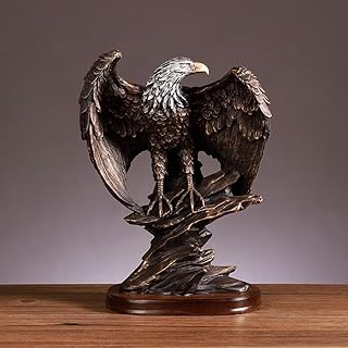 Statue d'aigle en résine sculpture frgurine cadeau pour la maison le bureau  - DIAYTAR SÉNÉGAL