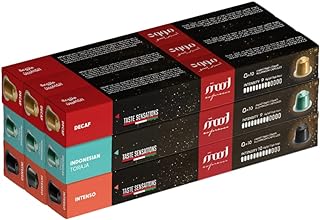 Espresso mood coffee 90 capsules 3 saveurs intenso toraja indonesia. La boutique en ligne DIAYTAR SENEGAL  propose une large gamme de produits discount pour répondre à tous vos besoins. Obtenez les dernières innovations technologiques, les indispensables pour votre maison et une sélection de vêtements à la mode, le tout à des prix avantageux. Parcourez notre catalogue et profitez de réductions exceptionnelles !