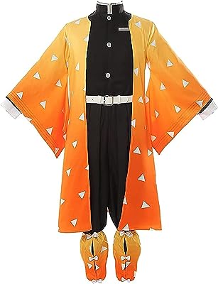 Costume d'halloween dang giggles cosplay demon slayer zenitsu agatsuma kimono pour enfants et adultes. DIAYTAR SENEGAL  est votre destination en ligne pour des offres incroyables. Parcourez notre collection variée de produits discount, comprenant des articles pour la maison, l'électroménager, l'informatique, la mode et les gadgets, et découvrez des prix imbattables qui correspondent à toutes les bourses.