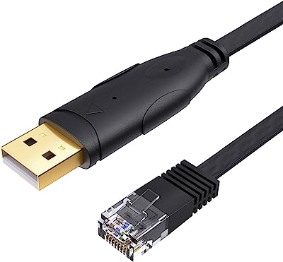 Câble de console usb cablecreation adaptateur série vers rj45 de 6 pieds compatible avec le routeur commutateur. DIAYTAR SENEGAL, la boutique en ligne polyvalente qui répond à tous vos besoins d'articles ménagers à bas prix. Des ustensiles de cuisine pratiques aux produits d'entretien essentiels, nous avons tout ce dont vous avez besoin pour faciliter votre quotidien sans dépenser une fortune. Ne manquez pas nos bonnes affaires !