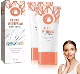 Crème paresseuse blanchissante gluta lotion crème pour le visage gluta hydratante