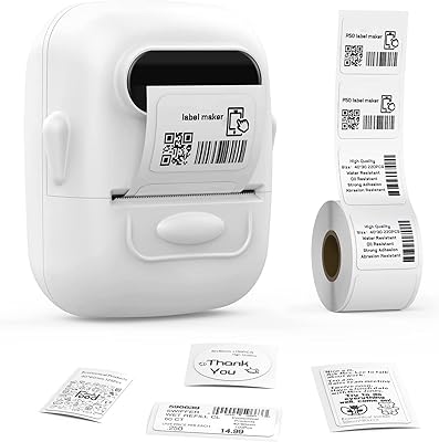 Mini imprimante d'étiquettes de codes-barres bluetooth portable avec ruban  adhésif pour adresses - DIAYTAR SÉNÉGAL