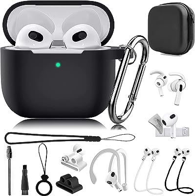 Ensemble d'accessoires 14 en 1 en silicone pour airpods 3e génération 3 2021 étui de protection. DIAYTAR SENEGAL  - la source ultime de produits discount pour toutes vos envies. Parcourez notre gamme variée, allant de l'informatique à la mode et choisissez parmi une multitude de produits de qualité à des prix qui font sourire votre portefeuille.