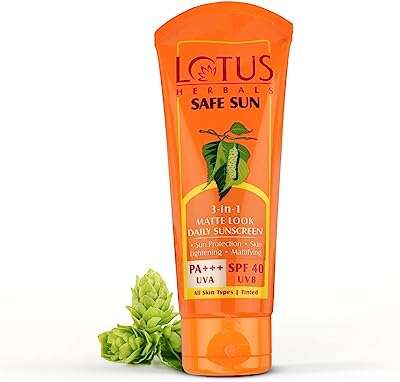Crème solaire 3 en 1 mate pour look quotidien spf 40 safe sun de lotus. DIAYTAR SENEGAL  - votre source de bons plans pour tous vos besoins en matière de produits discount. Avec une gamme variée de linge de maison, d'appareils électroménagers, d'articles informatiques et bien plus encore, nous sommes votre guichet unique pour des économies substantielles. Faites vos achats en ligne en toute confiance et profitez des meilleurs prix sur le marché.