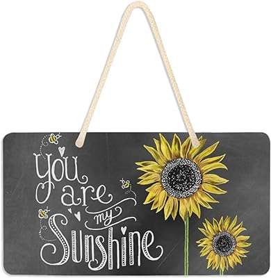 Panneau de bienvenue pour décoration de porche you are my sunshine. Ne payez pas le prix fort lorsque vous pouvez obtenir des produits discount de qualité chez DIAYTAR SENEGAL  ! Notre boutique en ligne généraliste regorge d'offres incroyables pour la maison, l'électroménager, l'informatique et la mode. Faites des économies dès maintenant et découvrez notre sélection à prix réduits.