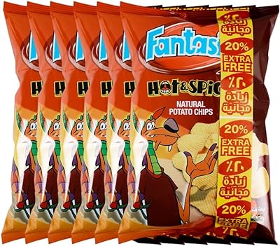 Fantasia chips piquantes et épicées 60g + 20% extra pack de 6. DIAYTAR SENEGAL, votre destination en ligne pour tous les produits discount dont vous avez besoin. Explorez notre large gamme de produits, allant des gadgets de dernière génération aux vêtements à la mode, en passant par les équipements informatiques et bien plus encore, le tout à des prix imbattables.