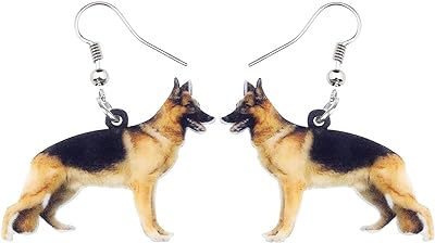 Boucles d'oreilles en acrylique pour chien de compagnie berger allemand bijoux. Trouvez tout ce dont vous avez besoin à des prix imbattables chez DIAYTAR SENEGAL  - une boutique en ligne généraliste qui vous propose des produits discount pour la maison, l'électroménager, l'informatique et plus encore.