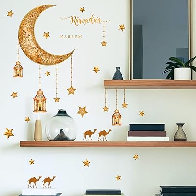 Stickers muraux ramadan eid mubarak décoration murale islamique lanterne chameau lune étoiles décorations pour fenêtre. Rendez votre shopping en ligne encore plus satisfaisant avec DIAYTAR SENEGAL . Notre boutique propose une grande variété de produits discount pour tous les aspects de votre vie, de l'équipement de la maison aux gadgets à la mode. Profitez de nos prix compétitifs et trouvez des offres incroyables sur tous vos achats !