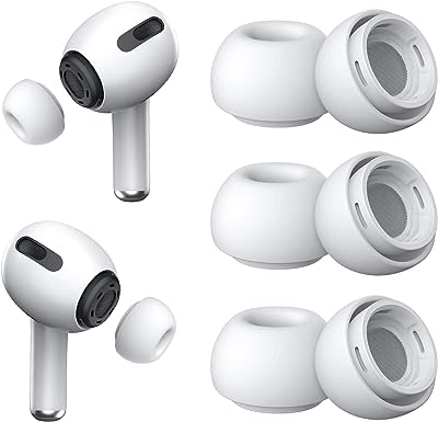 [3 paires] embouts d'oreille de remplacement pour airpods pro et 2e génération avec trou. Découvrez DIAYTAR SENEGAL, la référence en matière d'achat malin en ligne, vous proposant une large gamme de produits allant de la mode aux articles informatiques, avec des réductions exceptionnelles.