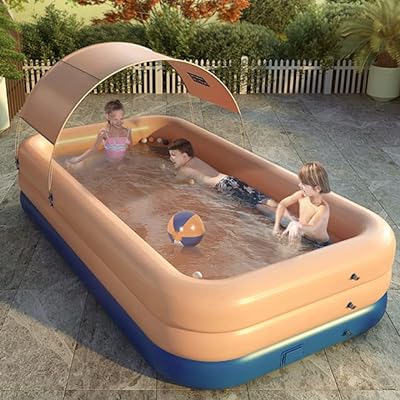 Piscine gonflable automatique avec parasol pour enfants adultes famille intérieur extérieur. Découvrez DIAYTAR SENEGAL  - votre guichet unique pour des achats discount en ligne. Que vous recherchiez des produits électroménagers, des gadgets high-tech ou des vêtements tendance, notre boutique généraliste propose une large gamme d'articles à prix réduits pour tous les budgets. Ne manquez pas les bonnes affaires chez DIAYTAR SENEGAL  !