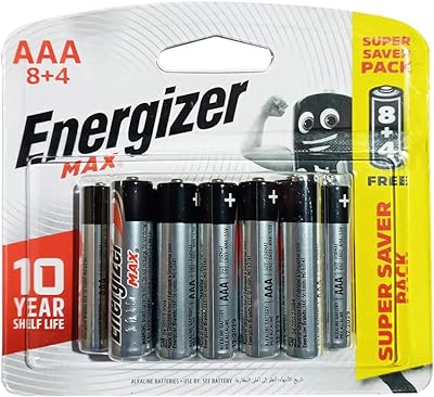 Piles alcalines energizer aaa max e92 bp12 is_best_seller. Ne payez plus le prix fort pour vos appareils électroménagers ! DIAYTAR SENEGAL  vous propose une vaste gamme d'électroménager discount, des marques les plus reconnues aux appareils les plus innovants. Économisez tout en profitant de la meilleure qualité avec DIAYTAR SENEGAL .