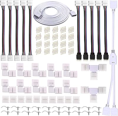 Kit de connecteur de bande led zpt 4 broches pour lumineuse 5050. DIAYTAR SENEGAL  - votre guichet unique pour des produits discount dans tous les domaines. Redécorez votre maison, améliorez votre cuisine, restez à la pointe de la mode et profitez des derniers gadgets, le tout à des prix exceptionnels. Dites adieu aux achats coûteux et bienvenue aux bonnes affaires !