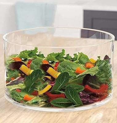 Grand bol à salade en verre plateau de mélange et de service. DIAYTAR SENEGAL  est la référence en matière de produits discount en ligne. Parcourez notre catalogue et trouvez des articles indispensables pour la maison, des appareils électroménagers de qualité, des solutions informatiques abordables, des vêtements tendance et des gadgets à des prix incroyables.