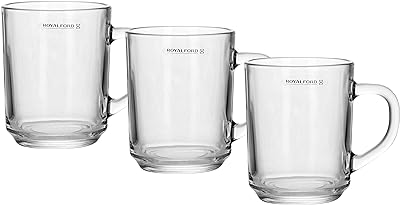 Tasse en verre royalford 3 pièces 210 ml avec poignée  . Faites-vous plaisir sans vous ruiner avec DIAYTAR SENEGAL, la boutique en ligne qui propose des produits discount pour tous les budgets. Venez découvrir notre sélection de produits pour la maison, l'électroménager, l'informatique et la mode, et profitez de remises exceptionnelles.