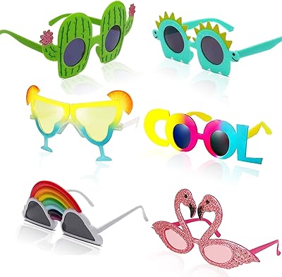 6 paires de lunettes de fête hawaïennes amusantes histivo® soleil amusantes fournitures d'anniversaire sur la plage. DIAYTAR SENEGAL  vous offre une expérience d'achat en ligne unique en proposant une multitude de produits discount dans différents domaines. Faites-vous plaisir sans vous ruiner en choisissant parmi notre sélection de produits pour la maison, l'électroménager, l'informatique, la mode et bien plus encore.