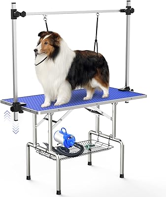 Table de toilettage pliante réglable en hauteur unofive pour animaux compagnie chien. DIAYTAR SENEGAL  - La boutique en ligne où qualité et discount se rencontrent. Parcourez notre vaste catalogue et trouvez tout ce dont vous avez besoin, de l'électroménager moderne à la dernière mode tendance. Ne sacrifiez pas votre budget pour obtenir des produits de qualité !