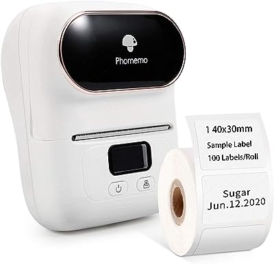 Phomemo D30 Mini Étiqueteuse Bluetooth - Portable Étiqueteuse pour