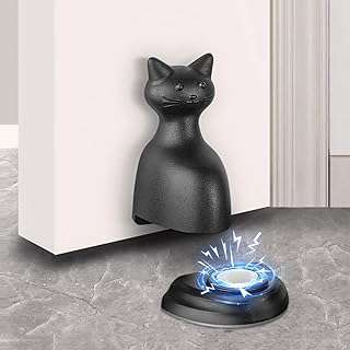 Butée de porte inférieure magnétique paquet de 2 butées chat noir butée robuste avec ruban. DIAYTAR SENEGAL  vous ouvre les portes d'un univers de bonnes affaires. Découvrez notre large gamme de produits discount, allant des indispensables de la maison aux dernières tendances mode, en passant par les gadgets innovants. Profitez d'offres exceptionnelles et de prix imbattables pour des achats malins et éclairés.
