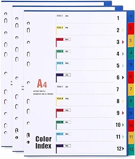 Séparateurs de dossiers a4 en plastique 12 pièces (paquet de 3) multicolores. Trouvez tout ce dont vous avez besoin à prix réduit chez DIAYTAR SENEGAL . Notre boutique en ligne propose une large gamme de produits discount, de la décoration pour la maison aux appareils électroménagers, en passant par l'informatique et les dernières tendances de la mode. Explorez notre collection maintenant et profitez pleinement de nos tarifs avantageux !
