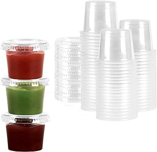 Paquet de 100 gobelets à gelée de 1 oz petits récipients en plastique transparent avec couvercles. DIAYTAR SENEGAL  - la référence en matière de shopping en ligne à prix réduit. Trouvez tout ce dont vous avez besoin pour votre maison, de l'électroménager pratique aux articles de mode tendance, en passant par les dernières innovations technologiques. Faites des économies sans compromettre la qualité avec notre selection de produits discount de confiance.