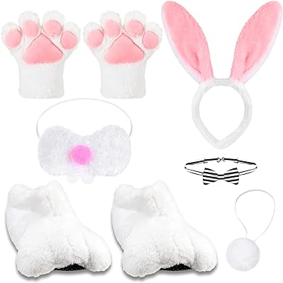 8 pièces bandeau de costume de lapin oreilles pieds gant nez queue. DIAYTAR SENEGAL, votre boutique en ligne préférée pour des offres discount exceptionnelles. Explorez notre assortiment varié comprenant des produits de qualité pour la maison, l'électroménager, l'informatique, la mode et les gadgets, le tout à des prix défiant toute concurrence. Faites confiance à notre expertise et profitez d'une expérience d'achat en ligne pratique et avantageuse.