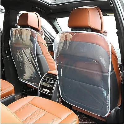 2 pièces de protection de siège arrière de voiture pour enfants  transparente et imperméable - DIAYTAR SÉNÉGAL