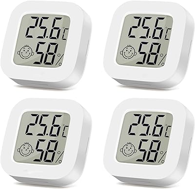 Thermomètre d'ambiance - Thermomètre numérique - Humidimètre - Thermomètre d 'intérieur