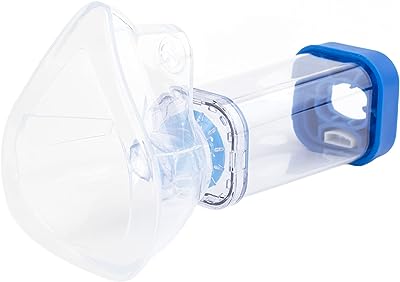 Espaceur d'inhalateur adulte espaceur aerocamper avec masque facial  confortable pour mdi pour inhalateur et inhalateur - DIAYTAR SÉNÉGAL