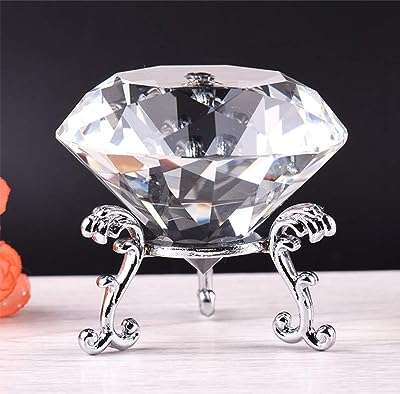 F beer presse papier en verre transparent diamant k9 60 mm avec base argentée pour décorations. À la recherche de bonnes affaires ? DIAYTAR SENEGAL  vous offre une large gamme de produits discount pour la maison, l'électroménager, l'informatique, la mode et les gadgets. Profitez de prix imbattables sans sacrifier la qualité !