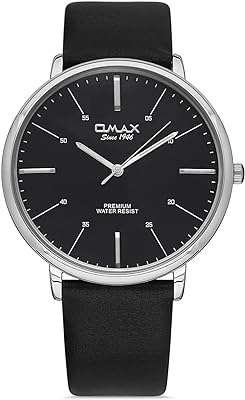 Montre analogique classique de 34 mm avec cadran rond noir et bracelet en cuir. DIAYTAR SENEGAL, votre solution intelligente pour des achats malins. Découvrez notre boutique en ligne et bénéficiez de prix discount sur une large sélection de produits pour la maison, l'électroménager, l'informatique et la mode. Ne manquez pas l'opportunité de faire des économies avec DIAYTAR SENEGAL !