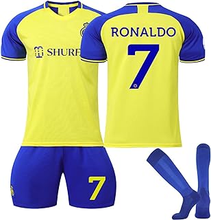 Maillot de football ronaldo pour enfants uniforme à manches courtes vêtements sport garçons et filles. DIAYTAR SENEGAL  is your go-to online store for incredible discounts on a wide array of products. From practical home appliances to high-performance electronics, stylish fashion finds, and innovative gadgets, our store offers unbeatable deals that ensure your shopping experience is both affordable and enjoyable.