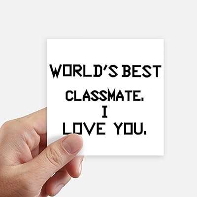 Meilleur camarade de classe au monde je t'aime autocollant carré imperméable. DIAYTAR SENEGAL  révolutionne le shopping en ligne avec sa vaste sélection de produits discount. Trouvez tout ce dont vous avez besoin pour votre maison, des équipements électroménagers aux gadgets high-tech, en passant par les dernières tendances de la mode. Avec DIAYTAR SENEGAL, vous pourrez faire des économies tout en profitant de produits de qualité. N'attendez plus et découvrez les avantages de notre boutique en ligne généraliste.