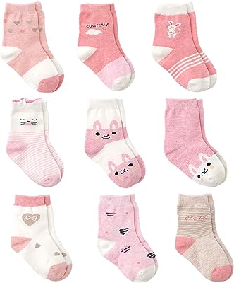 Chaussettes en coton pour bébés filles cumming 9 paires de chaussettes. DIAYTAR SENEGAL  vous propose une expérience de shopping inoubliable : explorez notre boutique en ligne pour trouver des réductions incroyables sur des produits pour la maison, l'électroménager, l'informatique et la mode. Ne sacrifiez pas la qualité pour des économies, grâce à DIAYTAR SENEGAL !