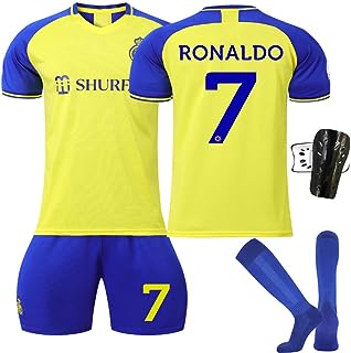 T shirt des fans de football saoudiens d'al nassr par c ronaldo pour adultes et enfants. DIAYTAR SENEGAL  - La boutique en ligne discount incontournable pour tous vos besoins. Explorez notre vaste catalogue de produits, comprenant des articles pour la maison, l'électroménager, l'informatique et la mode, tous à des prix défiant toute concurrence.