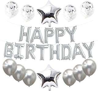 Hamimall ballons joyeux anniversaire argent 13pcs lettre 2pcs étoile géante 4pcs confettis 9pcs en latex. DIAYTAR SENEGAL  is your go-to online store for incredible discounts on a wide array of products. From practical home appliances to high-performance electronics, stylish fashion finds, and innovative gadgets, our store offers unbeatable deals that ensure your shopping experience is both affordable and enjoyable.