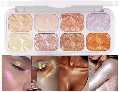 Iluminadores de makeup highlighter palette 8 couleurs surligneur visage et corps + poudre de maquillage. DIAYTAR SENEGAL, votre destination shopping pour toutes les bonnes affaires. Découvrez notre large gamme de produits discount, des accessoires de mode aux articles pour animaux de compagnie. Faites des économies sur tous vos achats avec DIAYTAR SENEGAL .