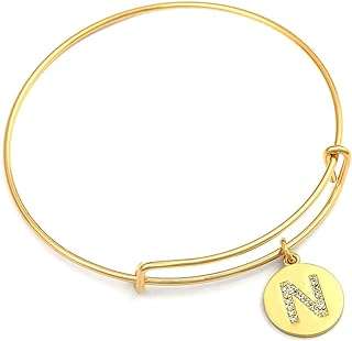 Bracelet jonc plaqué or 18 carats avec lettres gravées de l'alphabet pour filles. Privilégiez le style sans vous ruiner avec DIAYTAR SENEGAL . Notre boutique en ligne propose une sélection de produits mode et gadgets à des prix défiant toute concurrence. Vous trouverez chez nous les tendances du moment à des tarifs abordables. Profitez de cette opportunité et faites-vous plaisir sans vous ruiner.