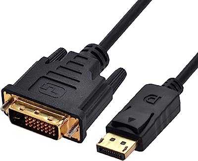 Câble vidéo jsr displayport mâle vers dvi 6 pieds 18 m pour moniteur. DIAYTAR SENEGAL  - le paradis du shopping à prix cassé ! Parcourez notre catalogue en ligne et découvrez une multitude de produits à prix discount, allant des articles de la maison aux gadgets high-tech les plus branchés. Profitez de taux de remise incroyables sur tous vos achats.