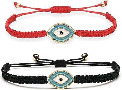 Kastwave bracelet couple yeux bleus ensemble de bracelets 2 pièces rouge et noir. DIAYTAR SENEGAL  vous offre toutes les bonnes affaires sur un seul site. Découvrez notre sélection de produits discount pour la maison, l'électroménager, l'informatique et la mode. Bénéficiez de nos prix imbattables et trouvez les articles de qualité que vous recherchez, sans vous ruiner !