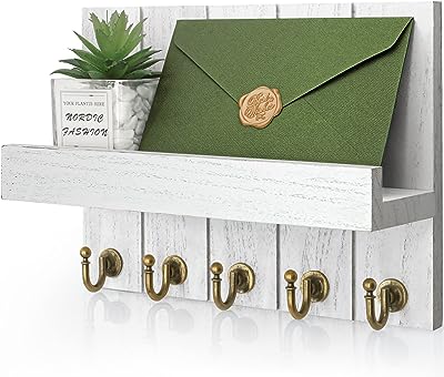 Porte courrier et clés mural repvision : porte clés avec étagère en bois. DIAYTAR SENEGAL, votre destination incontournable pour des produits discount de qualité. Que vous recherchiez des articles pour la maison, l'électroménager, l'informatique, la mode ou les gadgets, notre boutique en ligne saura répondre à tous vos besoins sans vous ruiner !