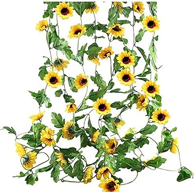 Pergola de tournesol en soie artificielle de 230cm revêtement mural de verdure guirlande fleurs artificielles pour la. DIAYTAR SENEGAL  - Votre fournisseur en ligne pour des produits de qualité à des prix discount. Explorez notre boutique en ligne pour trouver des offres incroyables sur des articles allant des accessoires de mode aux appareils électroniques, en passant par les produits de jardinage et les jouets pour enfants.