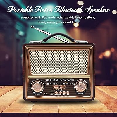 Haut parleurs bluetooth portables de style vintage classique merodeth radio am fm sw avec port. À la recherche de bonnes affaires en ligne ? Ne cherchez plus ! DIAYTAR SENEGAL  vous offre un vaste choix de produits discount, de la maison à l'électroménager, en passant par l'informatique et la mode. Faites-vous plaisir à des prix incroyables et découvrez notre sélection dès maintenant.