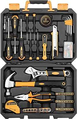 Trousse d'outils de réparation domestique déco de 100 pièces trousse manuels ménagers généraux avec boîte. DIAYTAR SENEGAL  - La boutique en ligne qui rend le shopping abordable! Découvrez notre sélection de produits discount, comprenant des équipements informatiques, des appareils électroménagers, des vêtements tendance et bien plus encore, tous à des prix défiant toute concurrence.