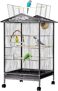 Cage à oiseaux autoportante dessus ouvert avec support rotatif grande cage en métal pour maison. À la recherche de bonnes affaires ? DIAYTAR SENEGAL  vous offre une large gamme de produits discount pour la maison, l'électroménager, l'informatique, la mode et les gadgets. Profitez de prix imbattables sans sacrifier la qualité !